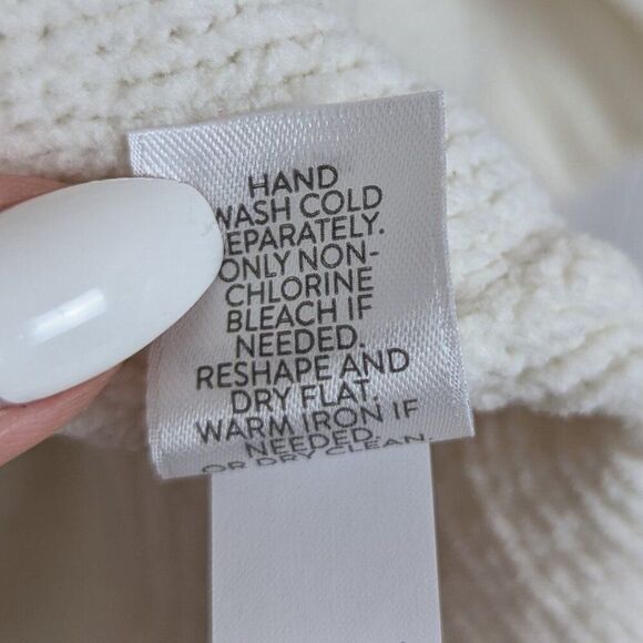 J. Jill | Cream Cable Knit Chenille Sweater Size Petite Small - Picture 7 of 7